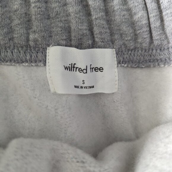 Wilfred Free Aritzia "Free" Fleece Skirt in Heathered Dover Grey - Picture 3 of 8
